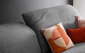 Wohnlandschaft Empire, dunkelgrau, inkl. Kopfteilverstellungen