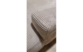 Wohnlandschaft Tossa, Cord/taupe, inkl. Kopfteilverstellung