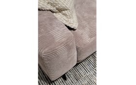 Wohnlandschaft Tossa, Cord/taupe, inkl. Kopfteilverstellung