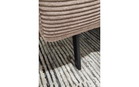 Wohnlandschaft Tossa, Cord/taupe, inkl. Kopfteilverstellung