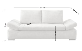 Schlafsofa Ronja in hellblau 