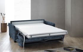 Schlafsofa Inga, blau, inkl. Stauraumbox