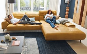 Wohnlandschaft MR 2490, kurkuma, Longchair rechts