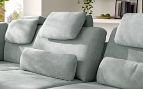 Wohnlandschaft Civita, alufarbig, inkl. Sitztiefenverstellung