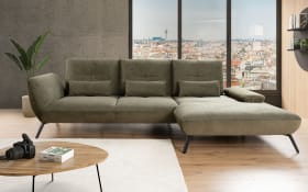 Wohnlandschaft Dover, olive,  Longchair rechts