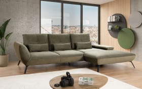 Wohnlandschaft Dover, olive,  Longchair rechts