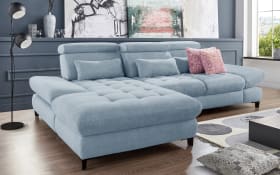 Wohnlandschaft Carolina, bluegrey, inkl.Funktionen