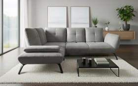 Ecksofa Dover Plus, grau, inkl. Schwenkrücken