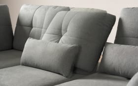 Ecksofa Dover Plus, grau, inkl. Schwenkrücken