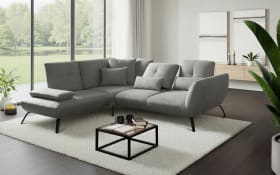 Ecksofa Dover Plus, grau, inkl. Schwenkrücken