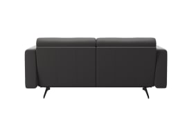 Leder Wohnlandschaft Stella, grau