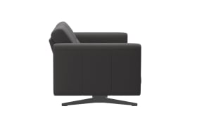 Leder Wohnlandschaft Stella (M), grau