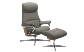 Ruhesessel Philip M, grau, inkl. Hocker