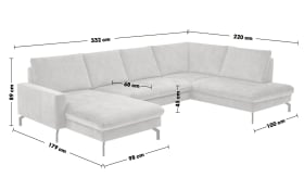 Wohnlandschaft ZE-EM20028, silver