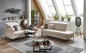 Polstergarnitur Sardena, beige, inkl. Funktionen