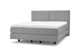 Boxspringbett Eforma, grau, 180 x 200 cm, Härtegrad 3/4