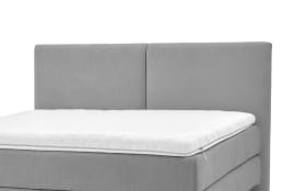 Boxspringbett Eforma, grau, 180 x 200 cm, Härtegrad 3/4