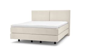 Boxspringbett Eforma, creme, 180 x 200 cm, Härtegrad 3/3