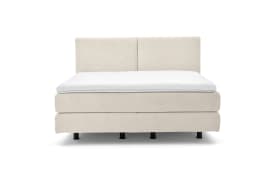 Boxspringbett Eforma, creme, 180 x 200 cm, Härtegrad 3/3