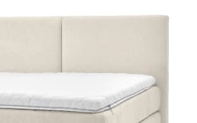 Boxspringbett Eforma, creme, 180 x 200 cm, Härtegrad 3/3