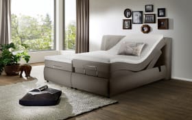Motor-Boxspringbett Diamanti, granit, 180 x 200 cm, Härtegrad 2 und 3