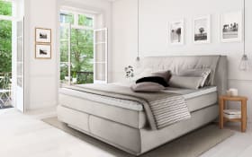 Boxspringbett Brillant, creme, 180 x 200 cm