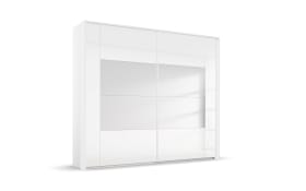 Schwebetürenschrank X-tend, weiß, 226 x 223 cm
