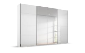 Synchron-Schwebetürenschrank Saligo, weiß, 316 x 235 cm