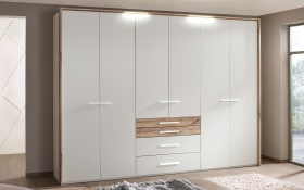 Schlafzimmer Nevia, alpinweiß, 180 x 200 cm, Schrank 301 x 223 cm