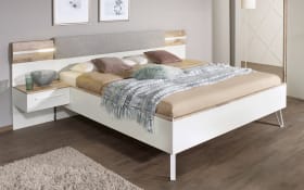 Schlafzimmer Nevia, alpinweiß, 180 x 200 cm, Schrank 301 x 223 cm