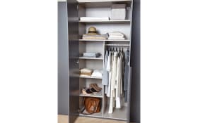 Drehtürenschrank Purisma, graphit, 301 x 223 cm, inkl. umfangreicher Zusatzausstattung
