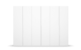 Drehtürenschrank Purisma, alpinweiß, 301 x 223 cm