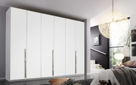 Drehtürenkleiderschrank Montclar, alpinweiß matt, 300 x 223 cm, inkl. umfangreicher Zusatzausstattung