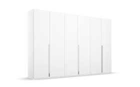 Drehtürenkleiderschrank Montclar, alpinweiß matt, 300 x 223 cm, inkl. umfangreicher Zusatzausstattung