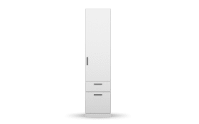 Drehtürenschrank 33Q0 Allrounder, alpinweiß, 45 x 197 cm