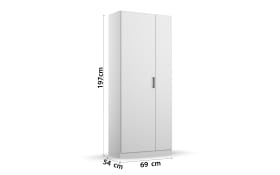 Drehtürenschrank 3555 Allrounder, 69 x 197 cm
