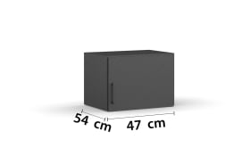 Aufsatzschrank 3346 Allrounder, grau, 47 x 39 cm