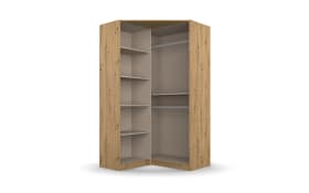 Drehtüren- Eckschrank 3252 Allrounder, Eiche Artisan Nachbildung, 117 x 197 cm 