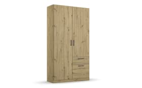 Drehtürenschrank 32Q1 Allrounder, Eiche Artisan Nachbildung, 91 x 197 cm 