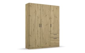 Drehtürenschrank 32Q2 Allrounder, Eiche Artisan Nachbildung, 136 x 197 cm 