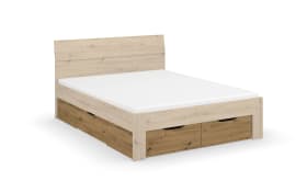 Sockelschubkasten Allrounder, Eiche-Nachbildung, 140 x 28 cm, 4er Set