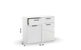 Kommode 67A9 Allrounder, weiß, 93 x 81 cm