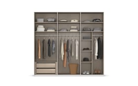 Schwebetürenschrank Contido, champagner, 242 x 223 cm