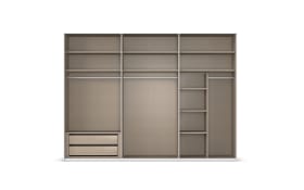 Schwebetürenschrank Contido, schwarz, 301 x 223 cm