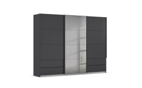 Schwebetürenschrank Elara, grau