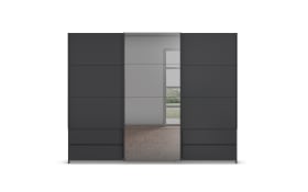 Schwebetürenschrank Elara, grau