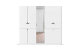 Drehtürenschrank Ticao, weiß, 226 x 210 cm