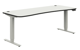 Schreibtisch objekt.plus 194, weiß, inkl. Höhenverstellung