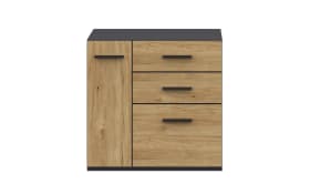 Kommode qunit, anthrazit/Eiche-Nachbildung