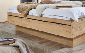 Schlafzimmer Cabrillo, sand/Balkeneiche furniert, 180 x 200 cm, Schrank 300 x 230 cm
